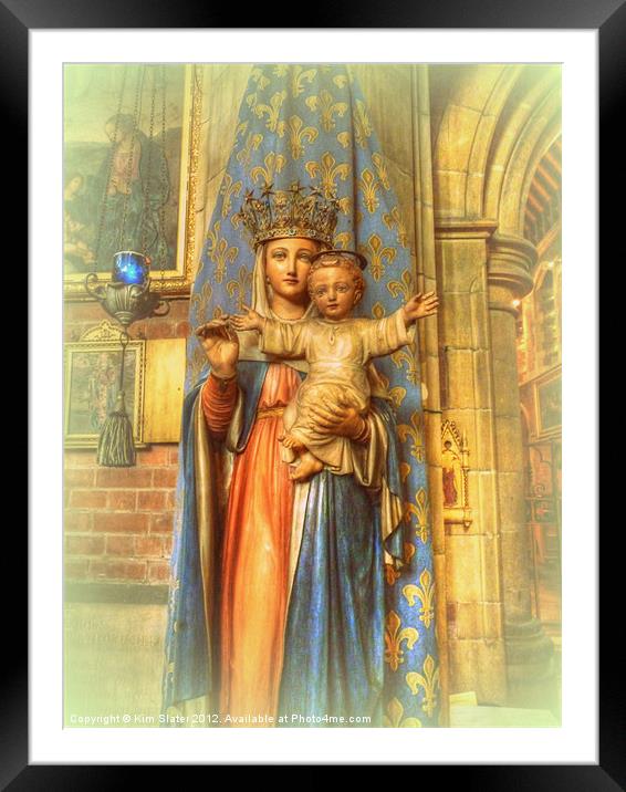 Madonna and Child Framed Mounted Print by Kim Slater