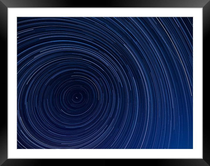 Startrail long exposure Framed Mounted Print by mark humpage