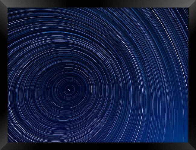 Startrail long exposure Framed Print by mark humpage