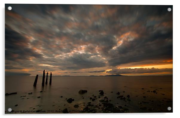 Allonby sunset Acrylic by R K Photography