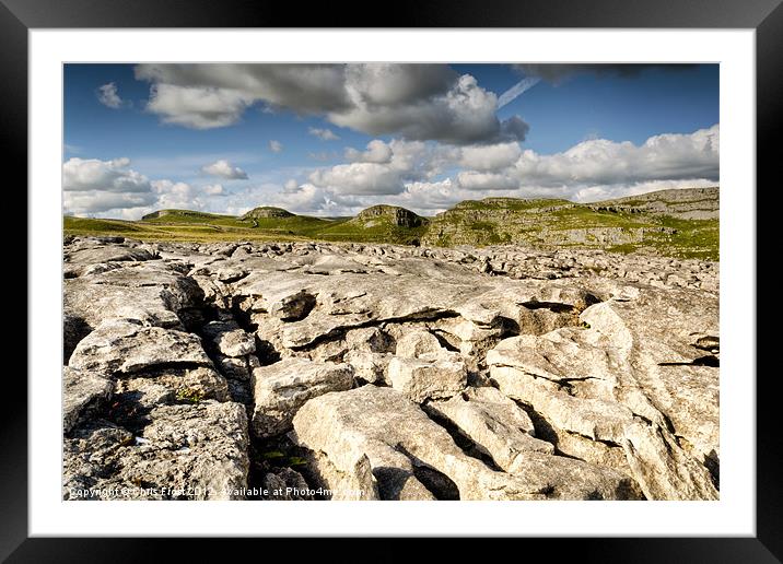 Limestone Pavements at Malham Framed Mounted Print by Chris Frost