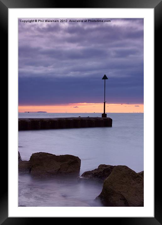 Just before sunrise Framed Mounted Print by Phil Wareham