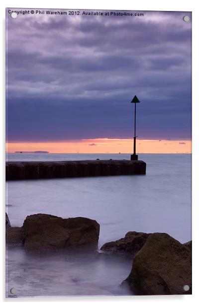 Just before sunrise Acrylic by Phil Wareham