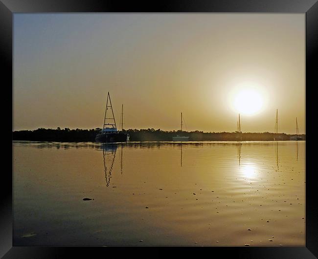 Sunset in The Gambia Framed Print by Tony Murtagh