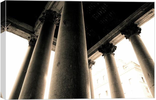 Pantheon Pillars Canvas Print by Luke Ellen