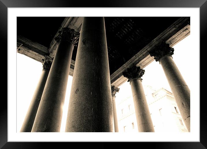 Pantheon Pillars Framed Mounted Print by Luke Ellen