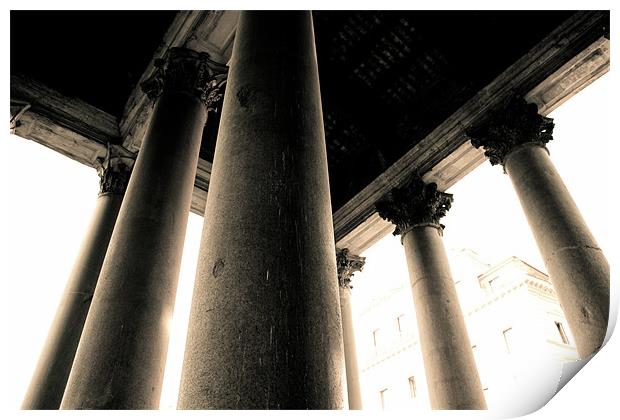 Pantheon Pillars Print by Luke Ellen