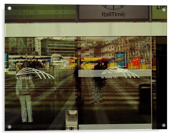 la gare Acrylic by Jo Beerens