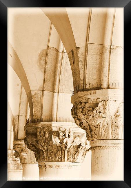 Basilica Venice Arch detail Framed Print by Brian  Raggatt