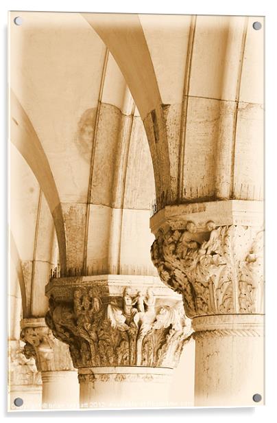 Basilica Venice Arch detail Acrylic by Brian  Raggatt