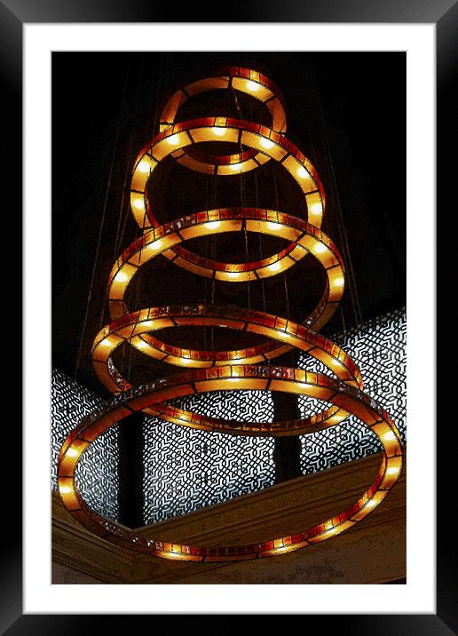 Radiant Tubular Lights Framed Mounted Print by Arfabita  