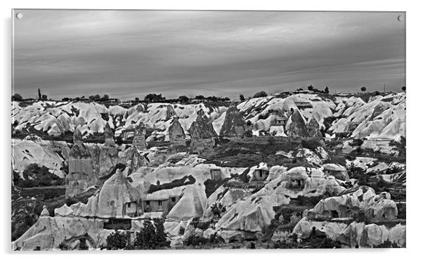 Cappadocia under Grey clouds Acrylic by Arfabita  