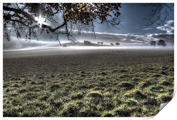 Eden Valley Mist Cumbria Print by Gavin Wilson
