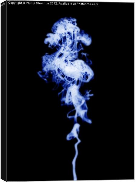 Blue Smoke Canvas Print by Phillip Shannon
