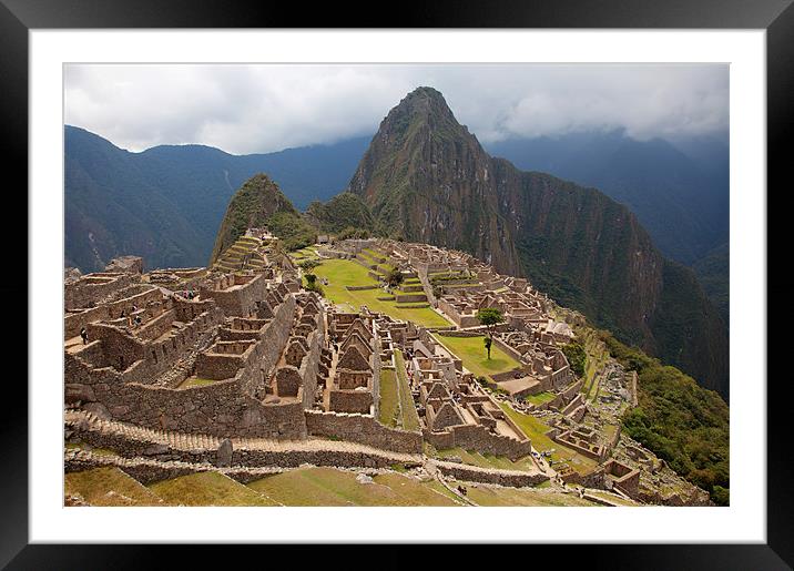 Machu Picchu Framed Mounted Print by Gail Johnson