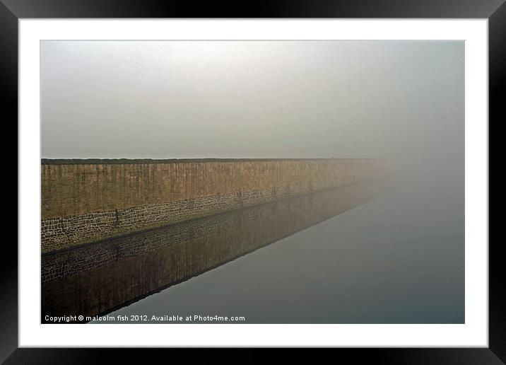 The Last Barrier. Framed Mounted Print by malcolm fish