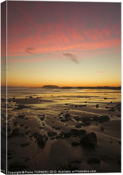 Sunrise at Aughris Head Canvas Print by Pierre TORNERO