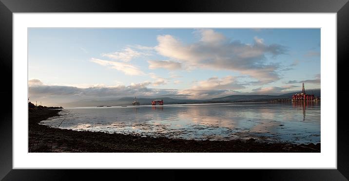Cromarty Firth at Sunset Framed Mounted Print by Jenny Brogden