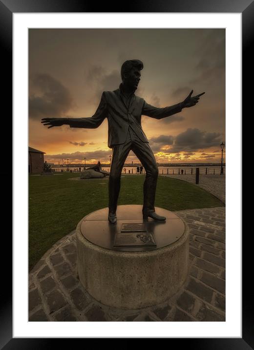 BILLY FURY STATUE Framed Mounted Print by Shaun Dickinson