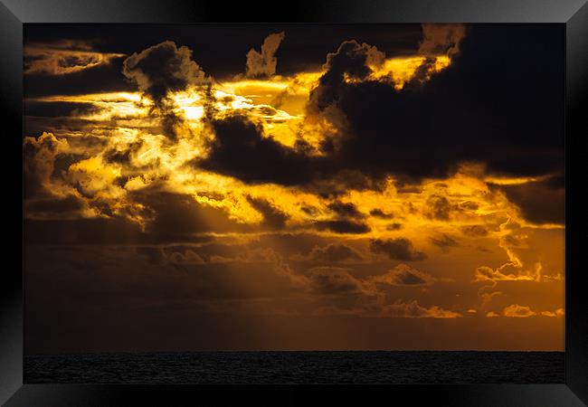 Sunset clouds Framed Print by Thomas Schaeffer