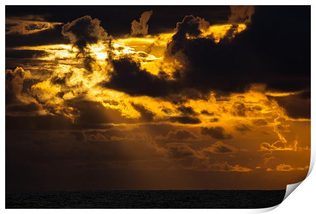 Sunset clouds Print by Thomas Schaeffer