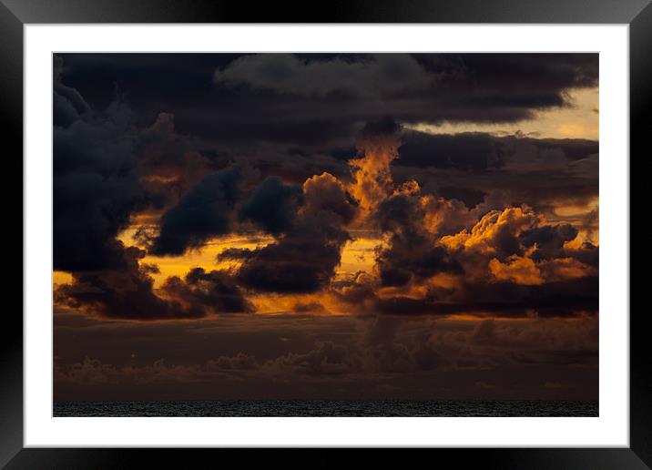 Storm over North sea Framed Mounted Print by Thomas Schaeffer