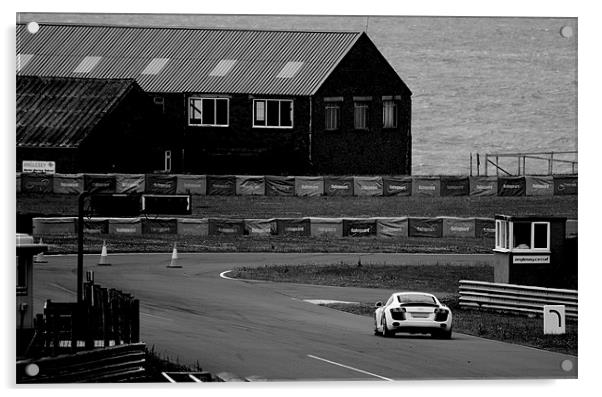 Anglesey Track Day Round 2 Acrylic by Roger Cruickshank