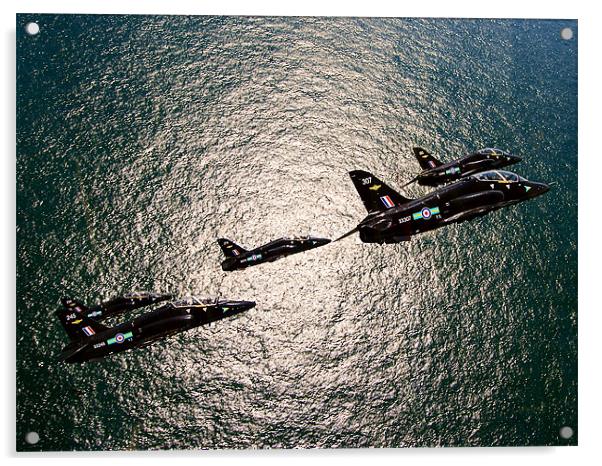 Diamond 9 Hawk T1 Formation Acrylic by Roger Cruickshank