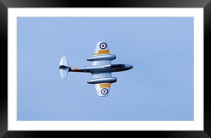 Gloster Meteor Framed Mounted Print by Paul Madden