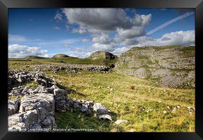 All Alone at Malham Framed Print by Chris Frost