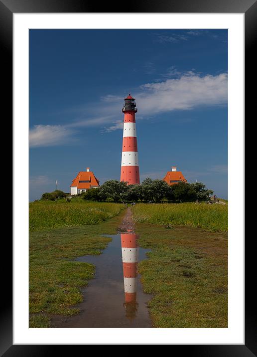 Westerhever Lighthouse Framed Mounted Print by Thomas Schaeffer