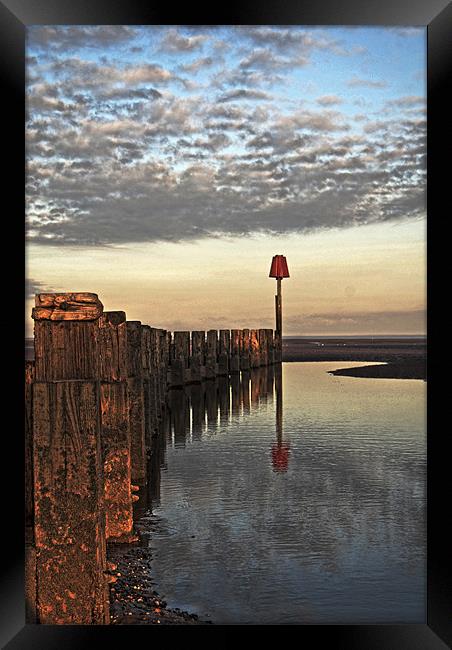 Breakwater Framed Print by Brian Spooner