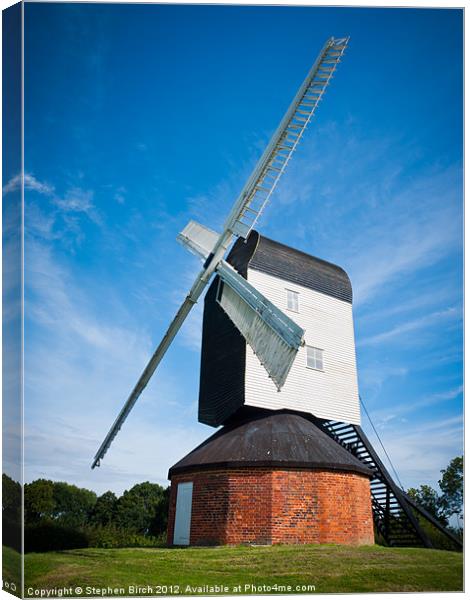 Windmill at Mountnessing, Essex Canvas Print by Stephen Birch
