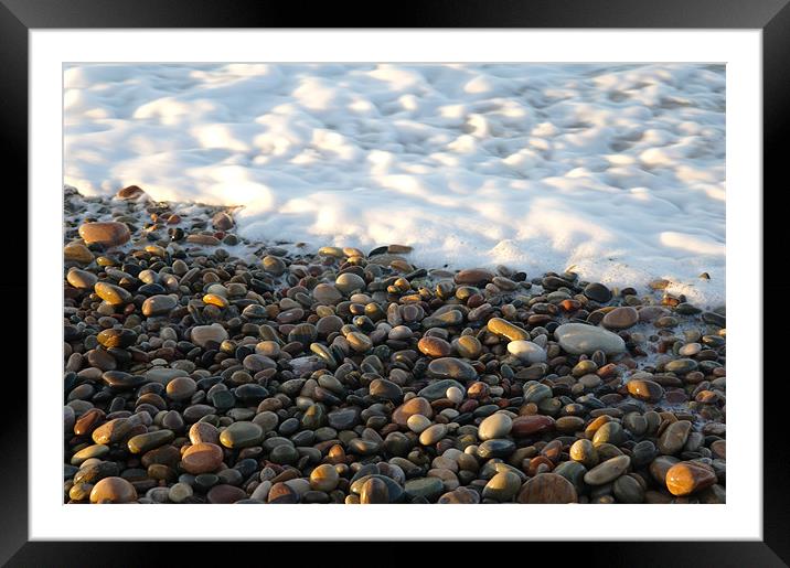 Sea Shore Framed Mounted Print by Julie Perrin