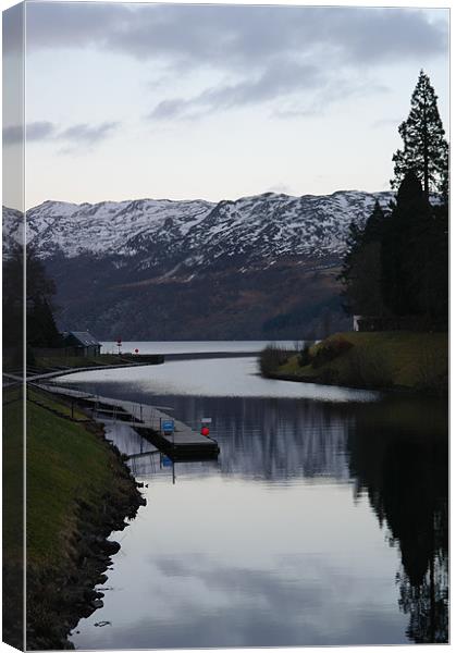 Scottish Highlands Canvas Print by Julie Perrin