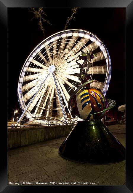 ECHO WHEEL Framed Print by Shaun Dickinson