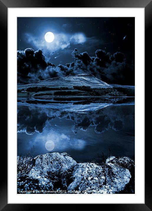 Dovestones night sky Framed Mounted Print by Neil Ravenscroft