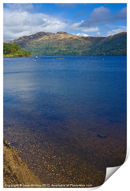Loch Lomond, Scotland Print by Jane McIlroy