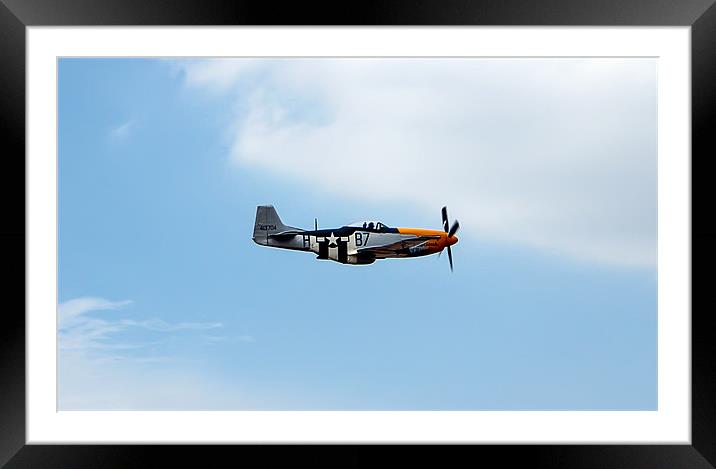 P51 Mustang Framed Mounted Print by Paul Madden