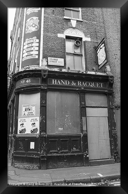Derelict Pub, London Framed Print by David Wilkins