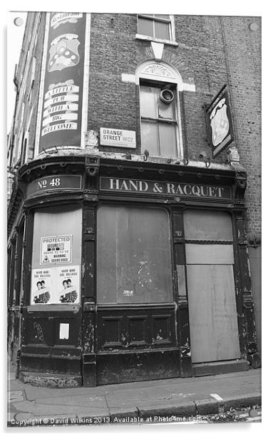Derelict Pub, London Acrylic by David Wilkins