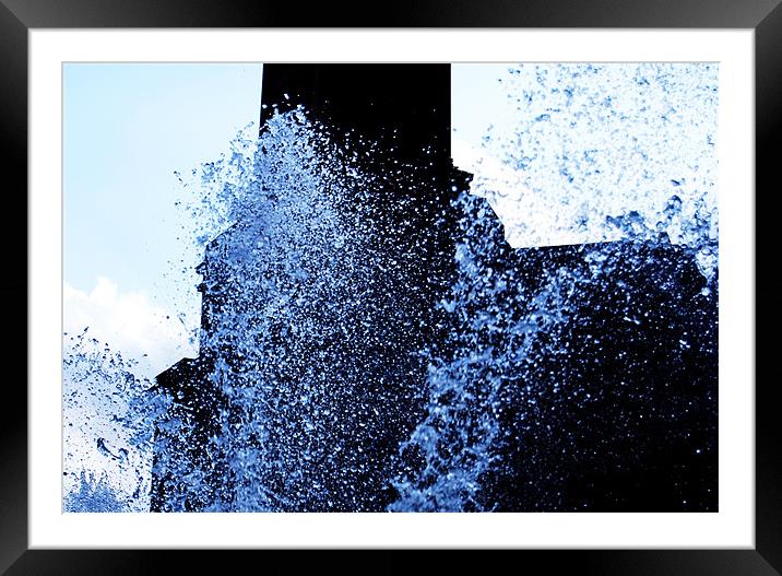 A Splash of Blue Framed Mounted Print by Luke Wakely