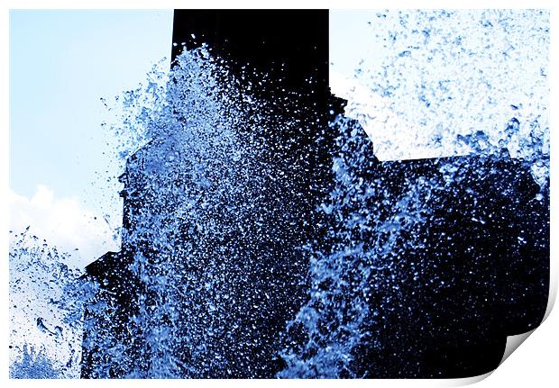 A Splash of Blue Print by Luke Wakely
