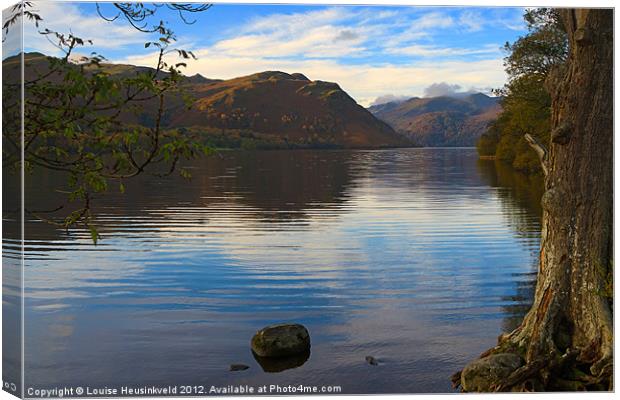 Ullswater in the early morning, Cumbria Canvas Print by Louise Heusinkveld