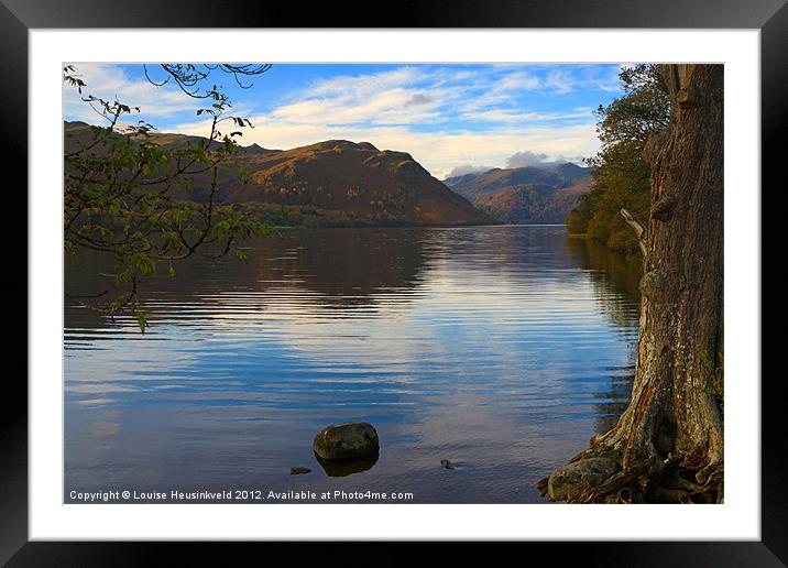 Ullswater in the early morning, Cumbria Framed Mounted Print by Louise Heusinkveld