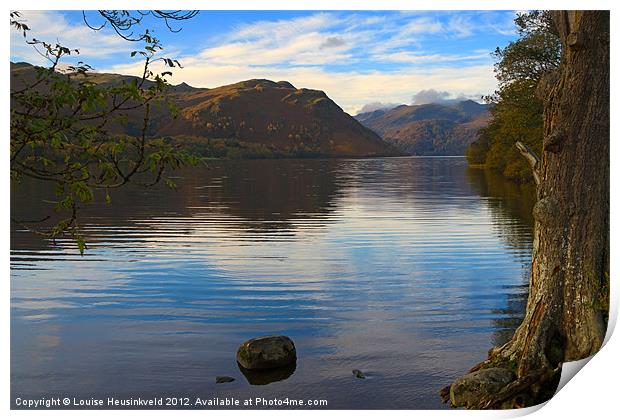 Ullswater in the early morning, Cumbria Print by Louise Heusinkveld