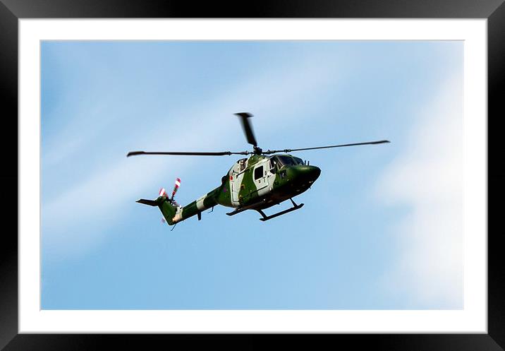 Westland Lynx Helicopter Framed Mounted Print by Paul Madden