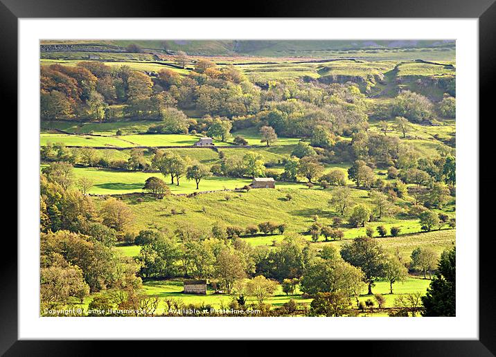 Autumn Light in Wensleydale Framed Mounted Print by Louise Heusinkveld