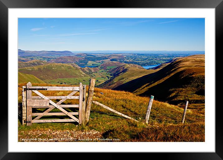 Martindale Common - Ullswater Framed Mounted Print by David Lewins (LRPS)