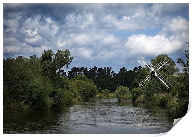 NORFOLK WINDMILL Print by Anthony R Dudley (LRPS)